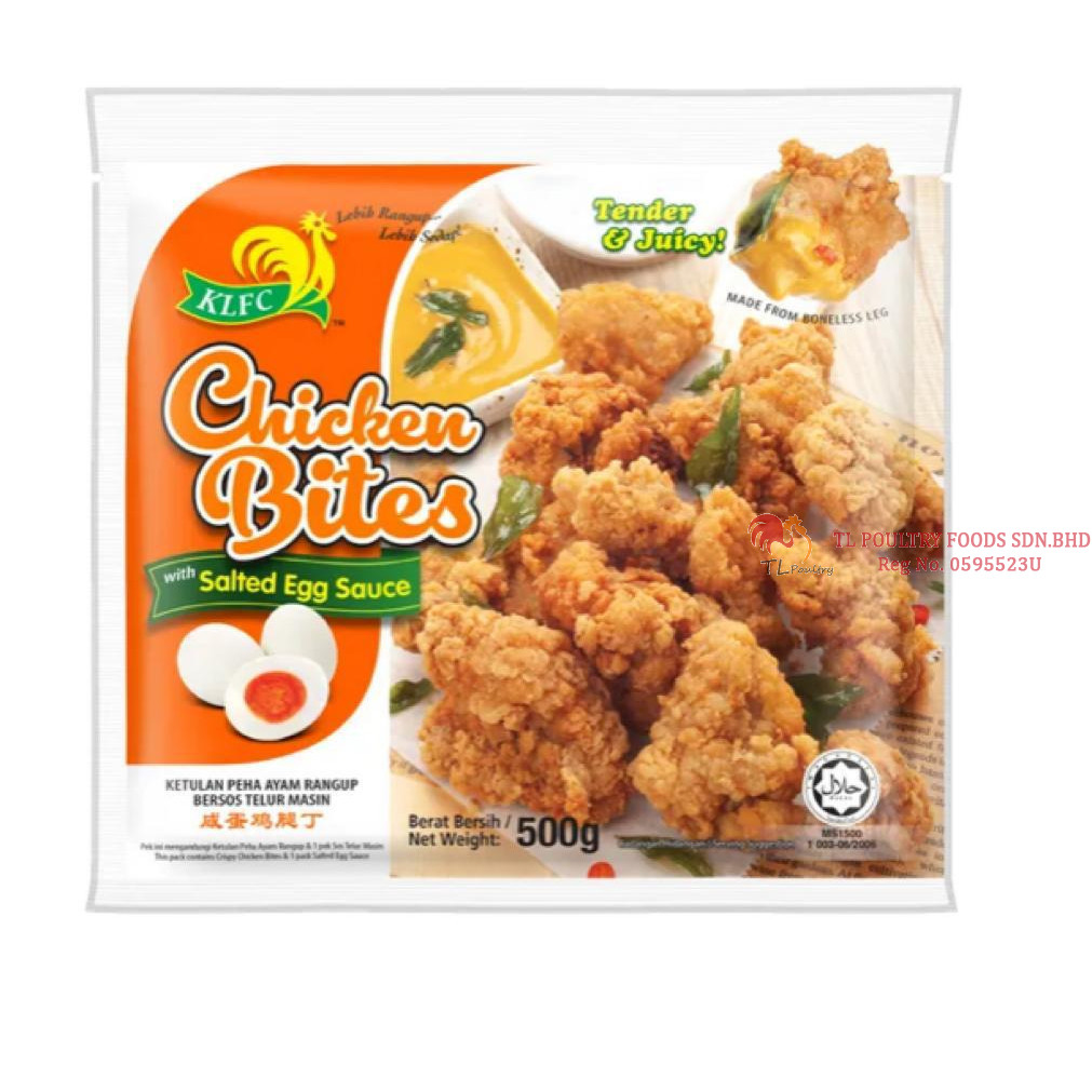 KLFC KETULAN AYAM BERSOS TELUR MASIN  500GM
