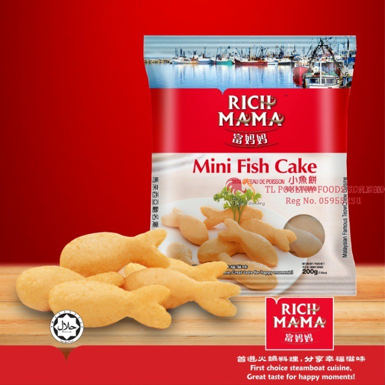 RICH MAMA KEK IKAN MINI 200GM