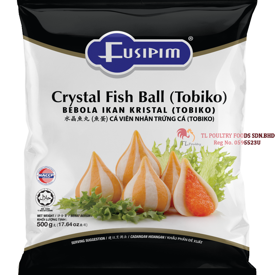 FU BEBOLA IKAN KRISTAL (TOBIKO) 500 GRAM