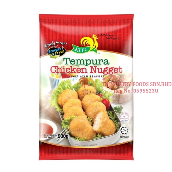 KLFC TEMPURA NUGGET AYAM 900G