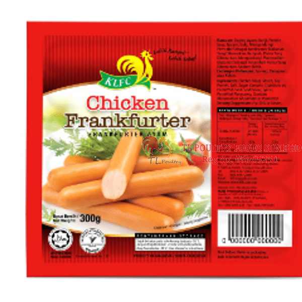 KLFC CHICKEN FRANKFURTER ORIGINAL 300G