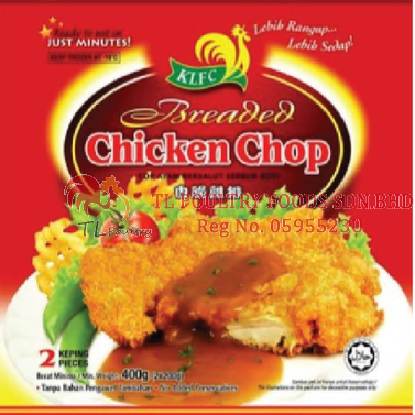 KLFC BREADED CHICKEN CHOP 400G