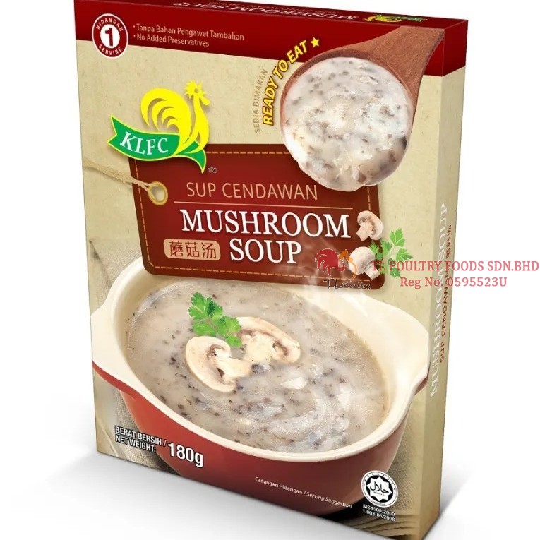 KLFC MUSHROOM SOUP 180GM
